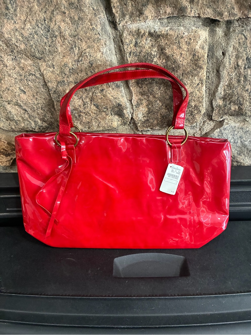 Neiman Marcus Medium Tote Hand Bag Leather Red Women’s NWT